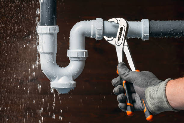 Professional Drain Cleaning technician working in Jay, NY